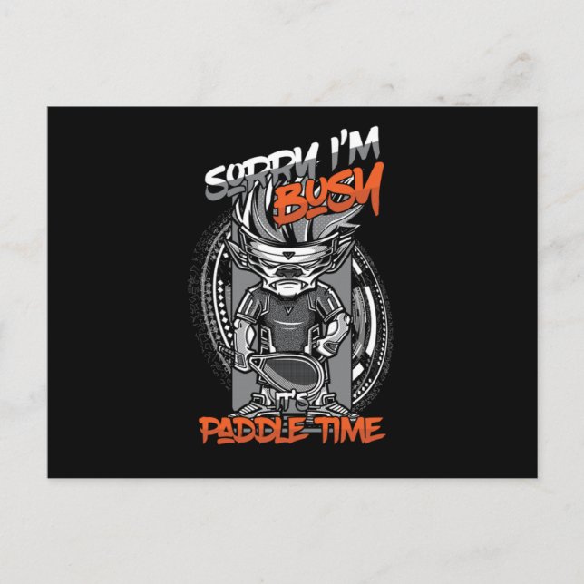 Carte Postale Désolé, J'Ai Retardé Son Temps De Pagaie (Devant)