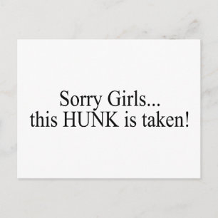 Carte Postale Désolé Les Filles Cette Chasse Est Prise