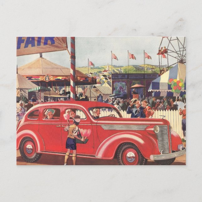 Carte postale Desoto des années 1940 (Devant)