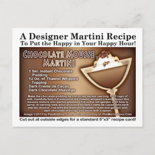 Carte postale dessert dessert à base de martini au