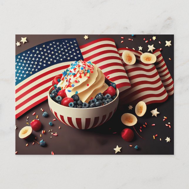 Carte Postale Dessert Patriotique (Devant)