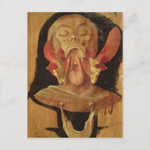 Carte Postale Dessin anatomique de la tête