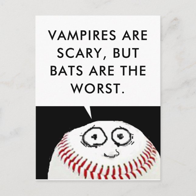 Carte Postale Dessin animé de baseball (Devant)