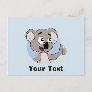 Carte Postale Dessin animé d'ours koala