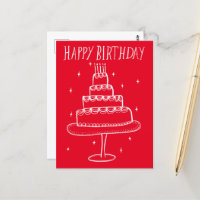 Dessin animé gâteau d'anniversaire esquisse doodle