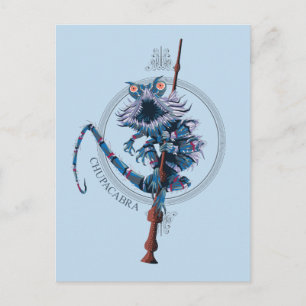 Carte Postale Dessin Chupacabra & Baguette Aînée