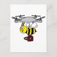 Dessin cool de drone de veste jaune