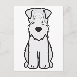 Carte Postale Dessin de chien de Terrier roux