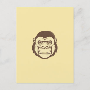 Carte Postale Dessin de dessin de Gorilla
