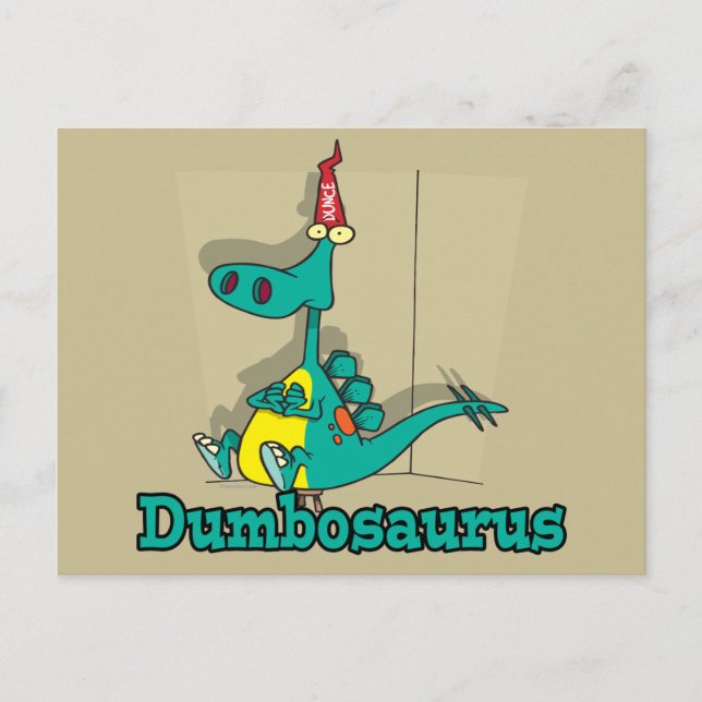 Carte Postale Dessin de Dumbosaurus Dino (Devant)