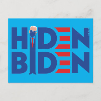 Carte Postale Dessin de Hiden Biden