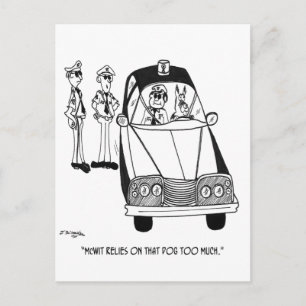 Carte Postale Dessin de la police 4821