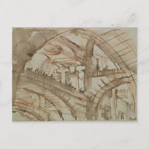 Carte Postale Dessin de prison imaginaire