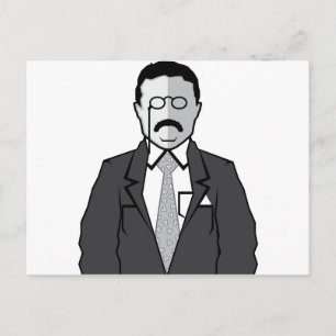 Carte Postale Dessin de Theodore Roosevelt