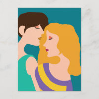 Dessin d'un beau couple lesbien de femmes amoureus
