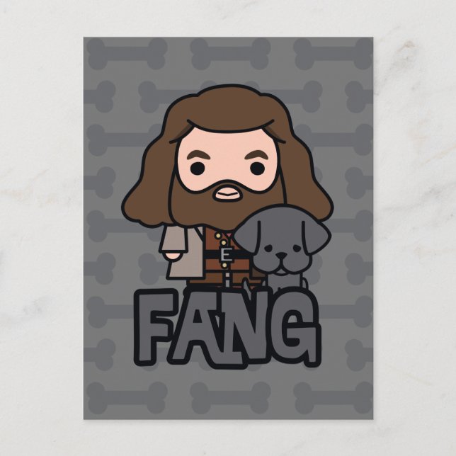 Carte Postale Dessin Hagrid et Fang Character Art (Devant)