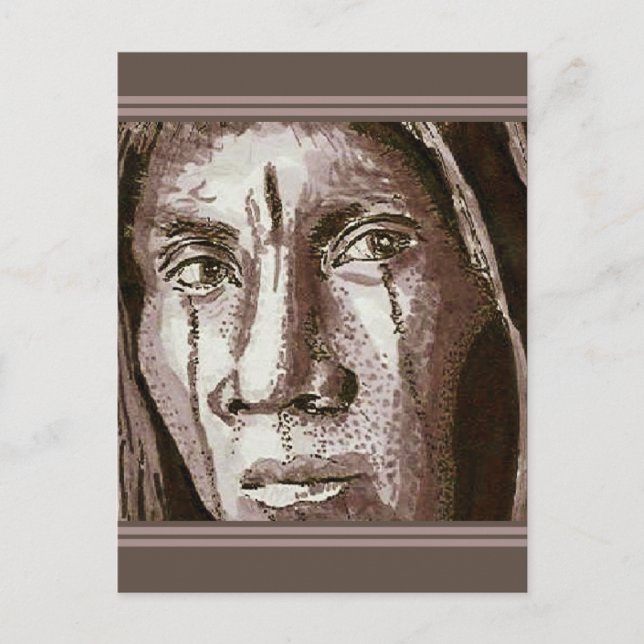 Carte Postale Dessin Native American 2004 (Devant)