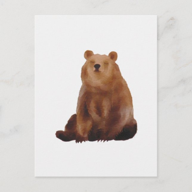 Carte Postale Dessin notre brun (Devant)