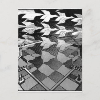 Carte Postale Dessin original "jour et nuit"