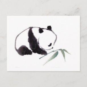 Carte Postale Dessin panda