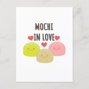 Carte Postale Dessins de dessin mignon Mochi