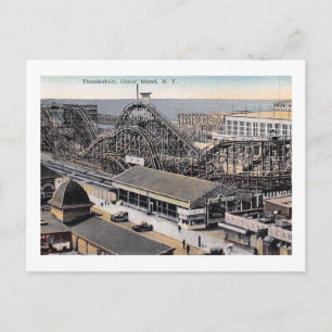 Carte Postale Dessous de verre à rouleaux, Coney Island, New Yor
