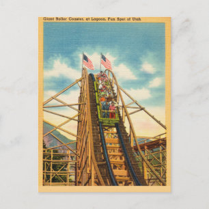 Carte Postale Dessous de verre à rouleaux, Lagon, Lieu de divert