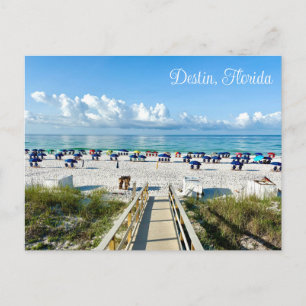 Carte Postale Destin Florida Jolie Plage Parasols Photographie