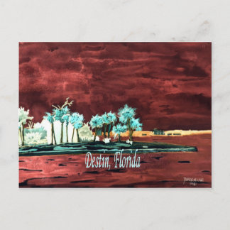 Carte Postale Destin Floride abstraite plage FL cadeaux d'art im