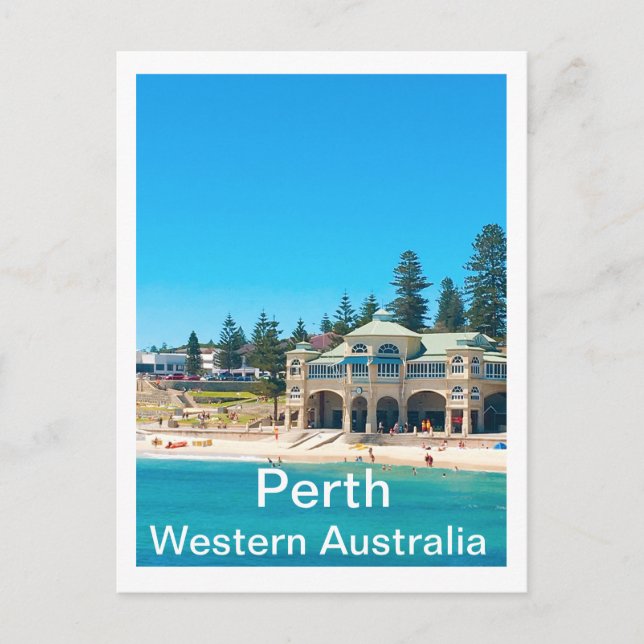 Carte Postale Destination de voyage Perth Australie (Devant)