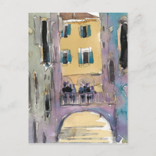 Carte Postale Destinations   Venice Canal Bridge View