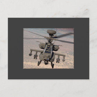 Carte Postale Destinée de l'hélicoptère Apache