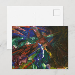 Carte Postale Destins Animaux de Franz Marc Art Expressionniste 