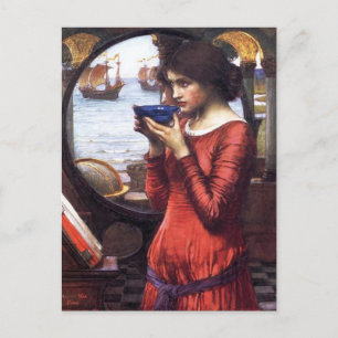 CARTE POSTALE DESTINY JOHN WATERHOUSE JOLIE LADY ART POSTCARD