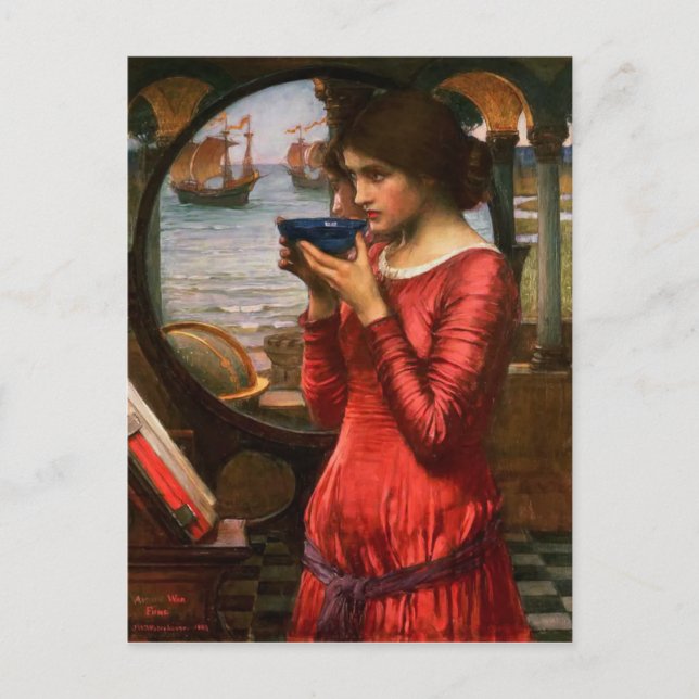 Carte Postale Destiny par John William Waterhouse (Devant)