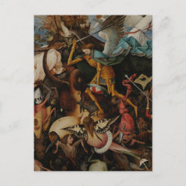 Carte Postale Détail: Chute des anges rebelles par Pieter Bruege