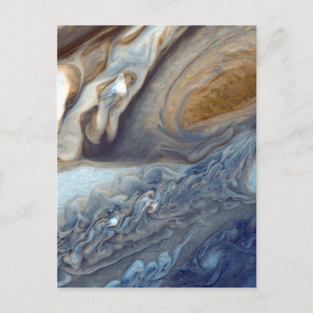 Carte Postale Détail de l'atmosphère de Jupiter Great Red Spot (Devant)