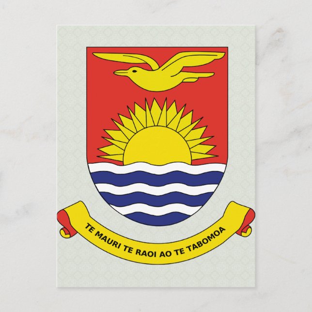Carte Postale Détail des armoiries de Kiribati (Devant)