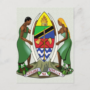 Carte Postale Détail des armoiries de Tanzanie