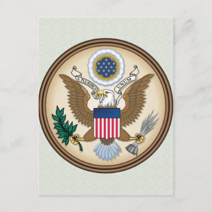 Carte Postale Détail des armoiries des États-Unis