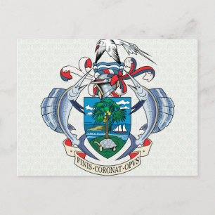Carte Postale Détail des armoiries des Seychelles