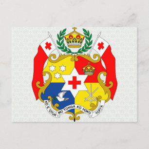 Carte Postale Détail des armoiries des Tonga