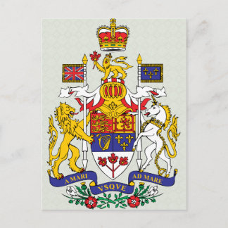 Carte Postale Détail des armoiries du Canada