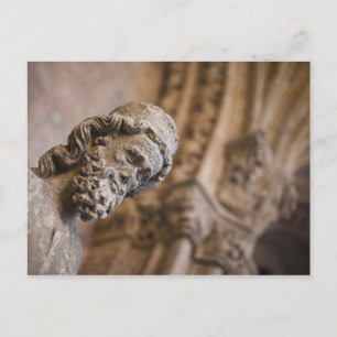 Carte Postale Détail des cloîtres Statue du patriarche Zacharie