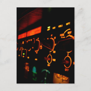 Carte Postale Détail du cockpit Airbus 5