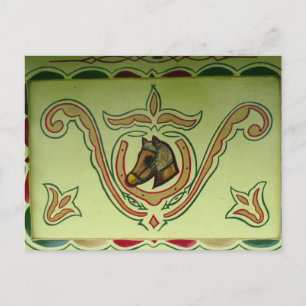 Carte Postale Détail du wagon tzigane