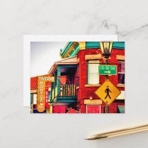 Carte Postale Détails des bâtiments de la rue Montcalm Architect