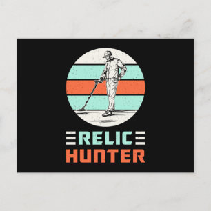 Carte Postale Détecteur de métal Retro Funny Idée cadeau