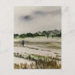 Carte Postale Détection Métal Dans Les Champs