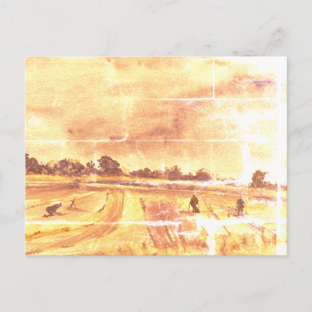 Carte Postale Détection Métal Dans Les Champs 2 (Devant)